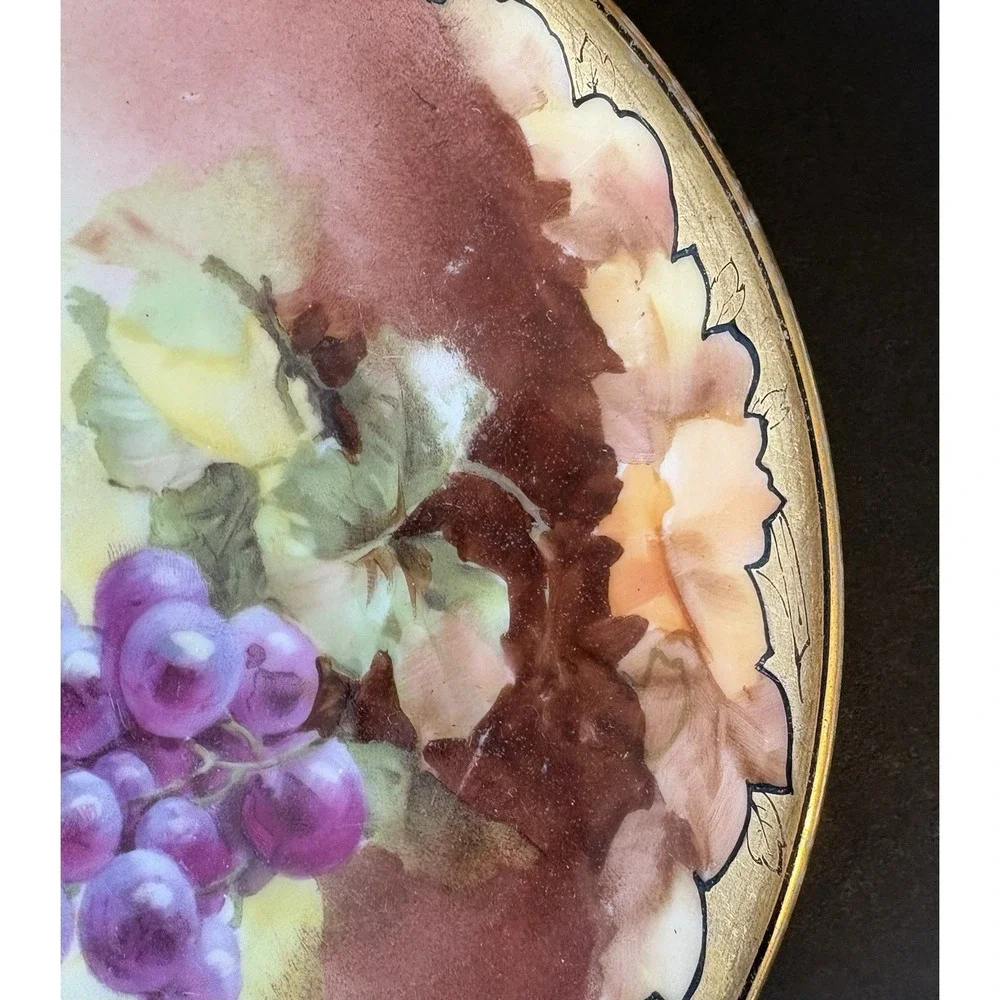 Antique Limoges A Lanternier Set of 5 c1890s Artist Signed 7